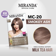Miranda Hair Color (Cat Rambut Permanen) Colorful Series 30ml - Smokey Ash Coklat Dye Pewarna Brown