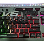 Original V.6 V6 V.6 Chrome logo type writing Emblem