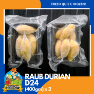 Raub Durian D24 (400gm x 2) : Fresh Quick Frozen Pulp-Durian Seafood Fresh Frozen Food-Fruits (buah-