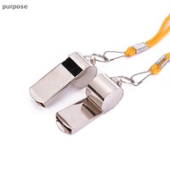 [purpose] Metal Whistle Referee Sport Rugby Stainless Steel Whistles Soccer Football Basketball Party Training School Cheering Tools [SG]