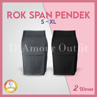 Rok Span Pendek Wanita Formal Androk Pakaian Kantoran Mini Skirt Perempuan Kantor Polos Setelan Bawahan Jas Blazer Blezer Kerja Cewek Dewasa Anak High Waist Panjang Korean Style Jumbo Big Size Long Premium Rempel Line A Plisket Cewe Set Stelan Lilit 7/8