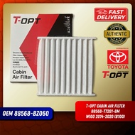 T-OPT Cabin Air Filter Toyota Wigo 2014-2020 88568-TT201-8M OEM 88568-BZ060 B100