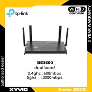 TP-LINK Archer BE230 BE3600 Dual-Band Wi-Fi 7 Router