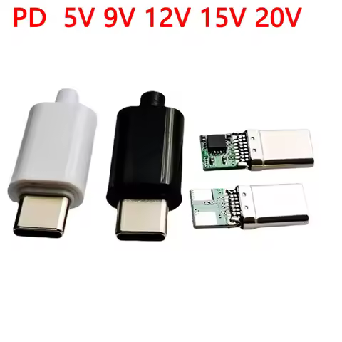 1set 5V 9V 12V 15V 20V PD/QC Decoy Board Fast Charge module PD 2 3.0 DC trigger cable USB Type-C mal