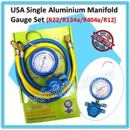 'USA' 'Single Manifold Gauge (LX1006B-GAS R22/R134a/R404a/R22) (LX1006-GAS R410/R32) Meter Gas 空调压力表