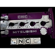 MITSUBISHI 4G93 GSR DOHC CNC INNOVATIONS BILLET ENGINE VALVE COVER SET ANODIZED PURPLE