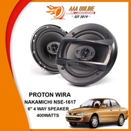 Proton Wira Speaker Front/Rear Nakamichi Nse-1617 400W 6 inch" 4-Way Car Speaker Speaker Kereta Wira