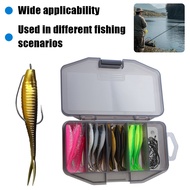 61Pcs Softlure Soft Lure Casting Fishing Bait Soft Lure Bait Complete Fishing Lure