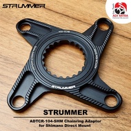 Strummer ADTCR-104-SHM Chainring Adaptor for Shimano Direct Mount