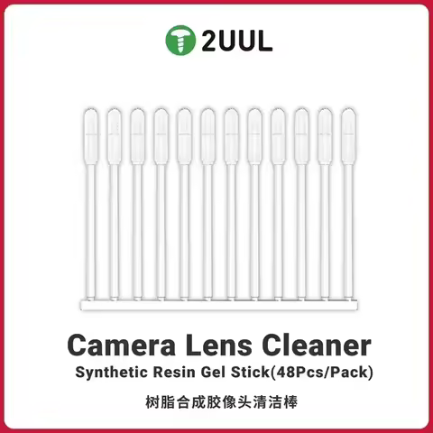 2UUL CL21 48PCS/Pack Camera Lens Cleaner for Mobile Phone Synthetic Resin Gel Stick Type Camera Lens