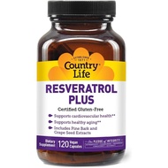 CountryLifeResveratrolPlus1000mg-OrganicAntioxidantwithPineBark&GrapeSeedExtracts-Vegan,Gluten-Free,