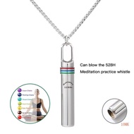 10MK Adjustable Sturdy Stainless Steel Necklace for Meditation Emits Calming 528Hz Frequency to Reli