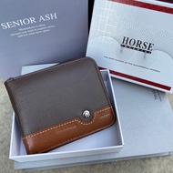 กระเป๋าสตางค์ horse ของแท้ 100% พร้อมกล่องแบรนด์ สวย ดูดี ใช้ได้ทั้งผู้ชายและผู้หญิง