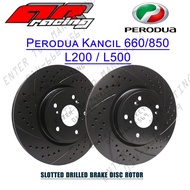 AR RACING Perodua Kancil 660 850 Daihatsu L2 L5 BRAKE DISC ROTOR Slotted Drilled (Front)