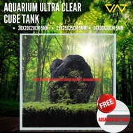 VIV Ultra Clear Aquarium Fish Tank Cube Tank 20cm/ 25cm/ 30cm