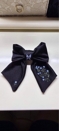 Socks appeal x Nathalie Lete 黑色 蝴蝶結 髮夾  購自 Mushroom hk