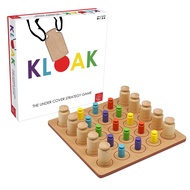 ROO Games Kloak - Wooden Strategy Board Game for Kids and Adults - for Ages 8-9-10-11+ - Kloak and U