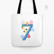 BTS ARMY OT7 Canvas Tote Bag hk16