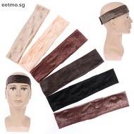 [eetmo] 1X Velvet Wig Elastic Hair Band Antiskid Fixed Wig Grip Band Adjustable  Invisible Wig Hair 