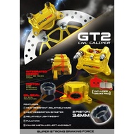 DYNOPRO FRONT CALIPER CNC CALIPER DEPAN 4 POT DAN 2 POT BRAKE PUMP DEPAN PUM BAWAH CALIPER P34 GP4 C