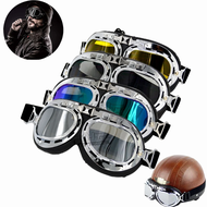 Retro Motorcycle Goggles Glasses Motorbike Pilot Steampunk Vintage ATV Biker Scooter Cruiser Jet Hel