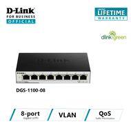 D-Link DGS-1100-08 8-Port Gigabit Smart Managed Switch