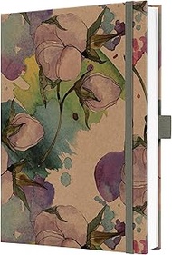 SIGEL JN855 Notizbuch Jolie, ca. A5, liniert, blau, lila, pink, braun, grün: Notebook Jolie, Pure, P