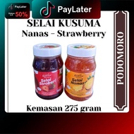 SELAI NANAS DAN SELAI STRAWBERRY dari buah asli harga murah rasa enak dengan kemasan 275gr