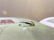 925純銀 流線型藏愛 鋯石戒指 純銀戒指