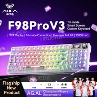 AULA | AULA F98 Pro V3 Wireless Mechanical Keyboard 98% Compact HotSwappable Tri-Mode TFT Screen Kno