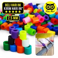 KICAU MART Ring Kaki Sogon Pleci Atom Plastik Cincin Penanda Burung Ring Burung Pleci Sogon Blackthr