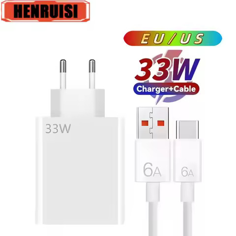 PD 33W USB Charger Fast Charging Type C Charger Cable Mobile Phone Charger For Iphone 14 Xiaomi 13 1