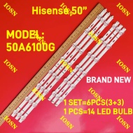 NEW 1 SET Hisense 50" 50A6100G TV LED BACKLIGHT BARU 50A6100