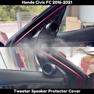 Honda Civic Fc 2016-2021 Forged Carbon Trim&Carbon Trim Tweeter Speaker Protector Cover For Civic FC