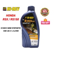 RSX RS150 [1.2 LITER] 4T HI-REV SEMI SYNTHETIC 10W-40 [100% ORIGINAL]