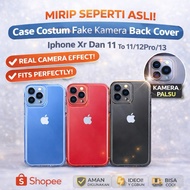 IPHONE Custom Fake Camera Back Cover Case Xr and 11 To 11iphone/12pro/13