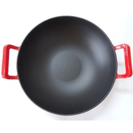 36cm Enamel Cast Iron Blue Stock Soup Pot #122
