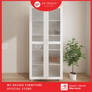 MF DESIGN Kylan Almari Dapur Bertutup Storage Cabinet Kabinet Pinggan Mangkuk Almari Hiasan Almari Display Cabinet