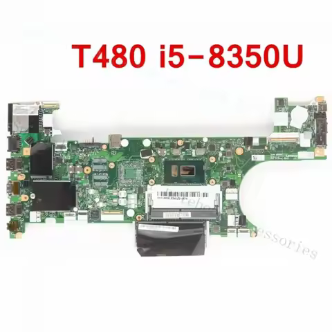 A+ For Lenovo Thinkpad T480 Laptop Motherboard ET480 NM-B501 SR3L9 I5-8350U CPU