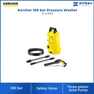 Karcher 100 Bar Pressure Washer K 2.050 | High-Pressure Hose | Integrated Water Filter | Hooked on T