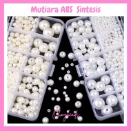 OFF WHITE 30g ABS Pearl Beads 4.6,8,10,12mm Off-white Light Mutsin Pearl/