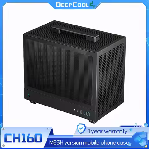 DEEPCOOL CH160MESH Mobile Phone Case Portable MINI ITX Case Supports 240 Water-cooled ATX/SFX Power 