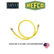 REFCO HCL6-60-Y-N-3/8 x 1/4 VACUUM HOSE FOR AIRCOND SYSTEM VACUUM/EVACUTION