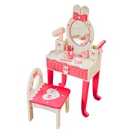 Wooden Rabbit Dresser Table With Chair