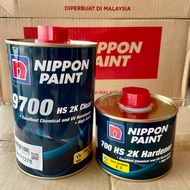 Nippon Paint 9700 Plus High Solid 2K Clearcoat 2:1 Set Laquer Kereta