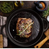 Thick iron cast pan Uncoated pan Cast iron griddle pan with two ears nonstick cast iron griddle pan 