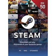 Steam Wallet Instant Code for Malaysia account | Steam PC Gift Card | Steam Wallet Code Rm50/Rm100/R