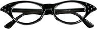 W WIDMANN MILANO Party Fashion - Glasses 50s with Rhinestones, Rock 'n' Roll, Twist, Carnival, Theme