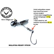 SKYGITZ MALAYSIA DragonFLY Inline Spinner custom Handmade Lure for Stream Fishing  Tengas, Kelah & S