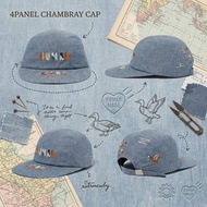 Human made Hat Model 4panel CHAMBRAY CAP From Japan